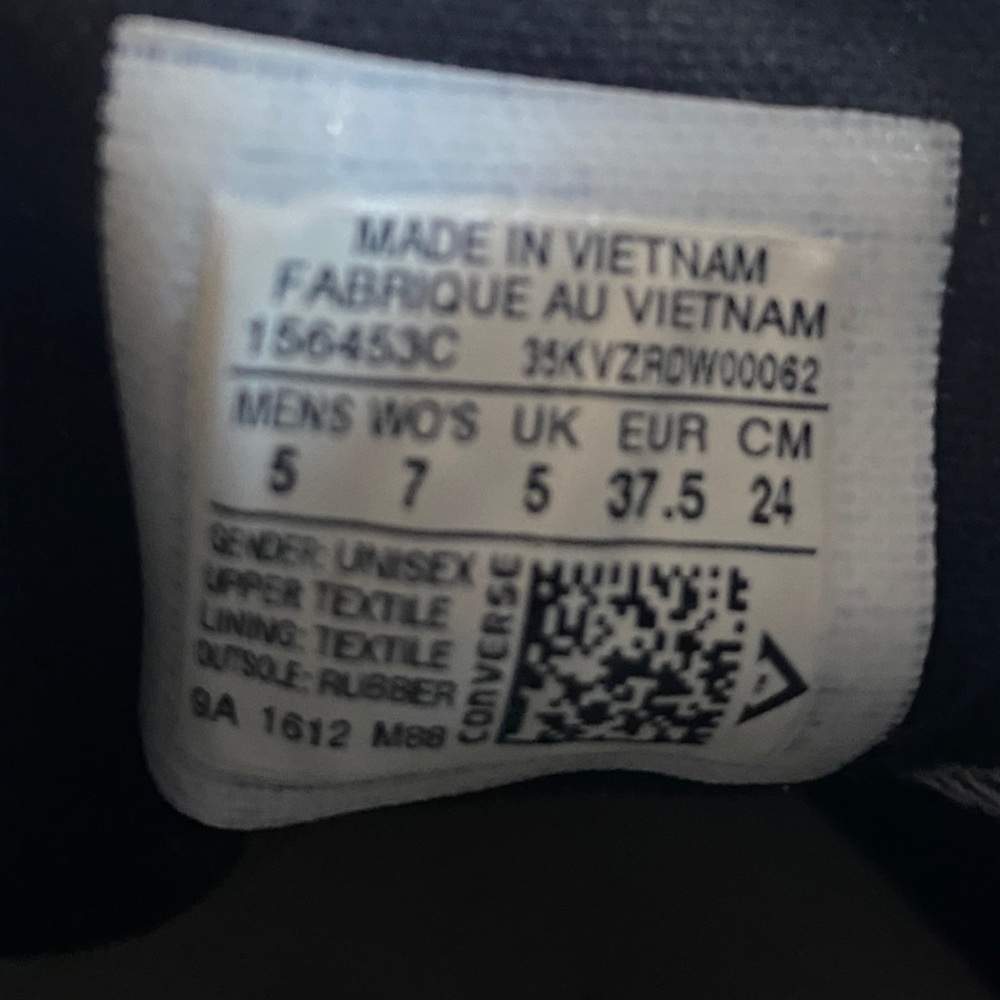 Converse Fragment Chuck Taylor All Star Unisex Charcoal Canvas Sneakers - Picture 4 of 10